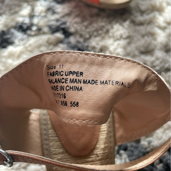 Cato Coral Woven Wedges with Straps Boho Beach Costal - Picture 4 of 4